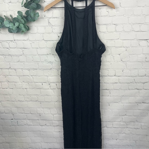 BELLA DIOSA Collection Beaded Silk Halter Evening Gown size 18 - Picture 2 of 8